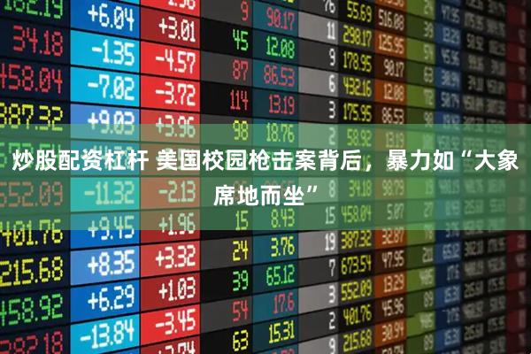 炒股配资杠杆 美国校园枪击案背后，暴力如“大象席地而坐”